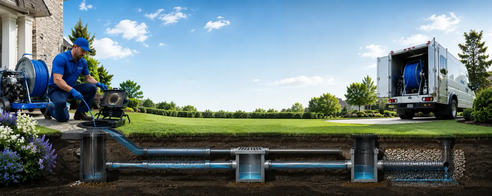 Outdoor drain cleaning information for Ohlman, IL